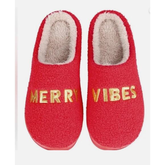 Brand New Jenni Cozy Vibes Ahead Plush Slip on Slippers Pink Small Women's 5-6 - Picture 2 of 5